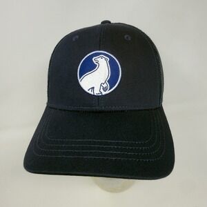 Polar Beverages Store Logo Navy Blue Mesh Trucker Hat Snapback Adjustable Cap